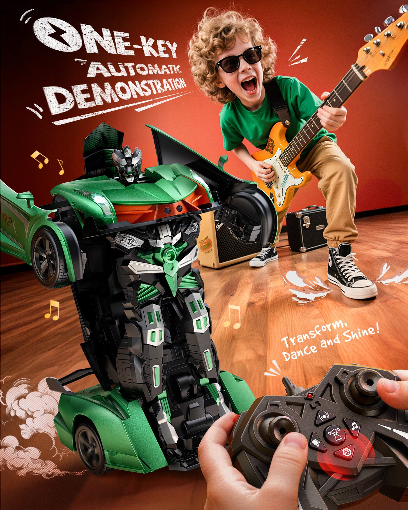 ONE-KEY AUTOMATIC DEMONSTRATION

Transform, Dance and Shine!