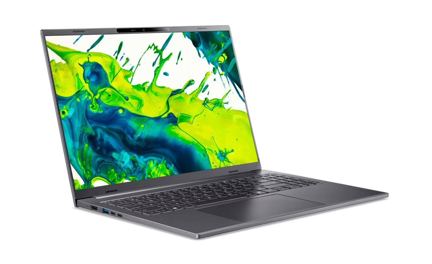 Back. Acer - 16" Aspire 16 AI Copilot+ Laptop WUXGA Intel Core Ultra 9‑288V 32GB 1TB SSD.