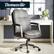 Angle. Thomasville - Upton Bonded Leather Office Chair - Gray.