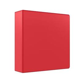 Staples - 3" 3-Ring Non-View Binder - Red
