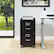 Alt View 15. OSP Home Furnishings - 2 Drawer Mobile Locking Metal File Cabinet - Black.