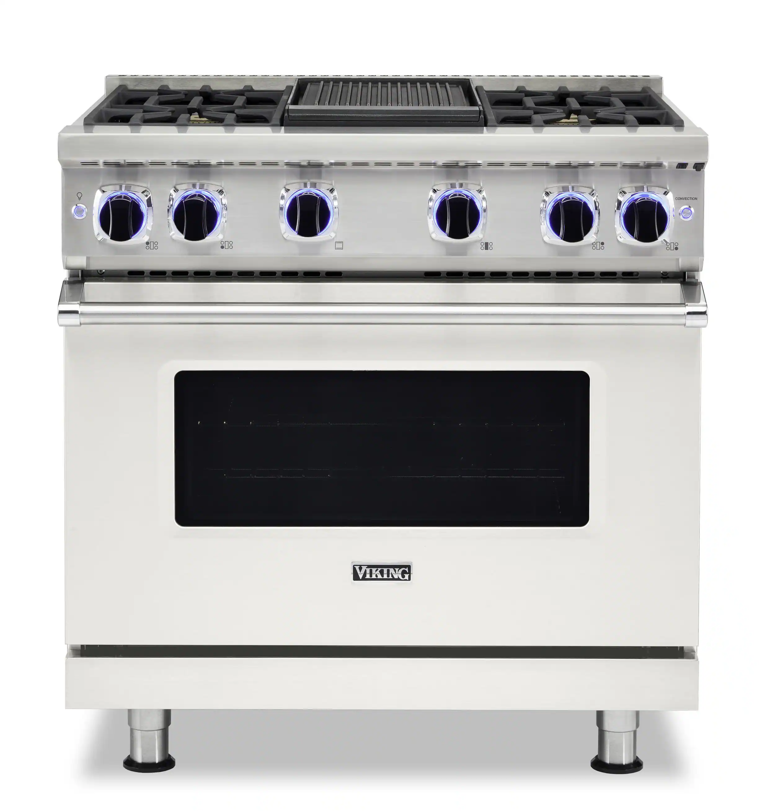 Viking - VGR Freestanding 7 Series Gas 36" Range - Pure White
