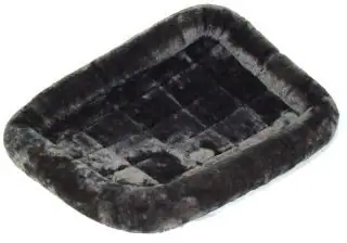 Front. Midwest - Quiet Time Sheepskin Bed - Gray.