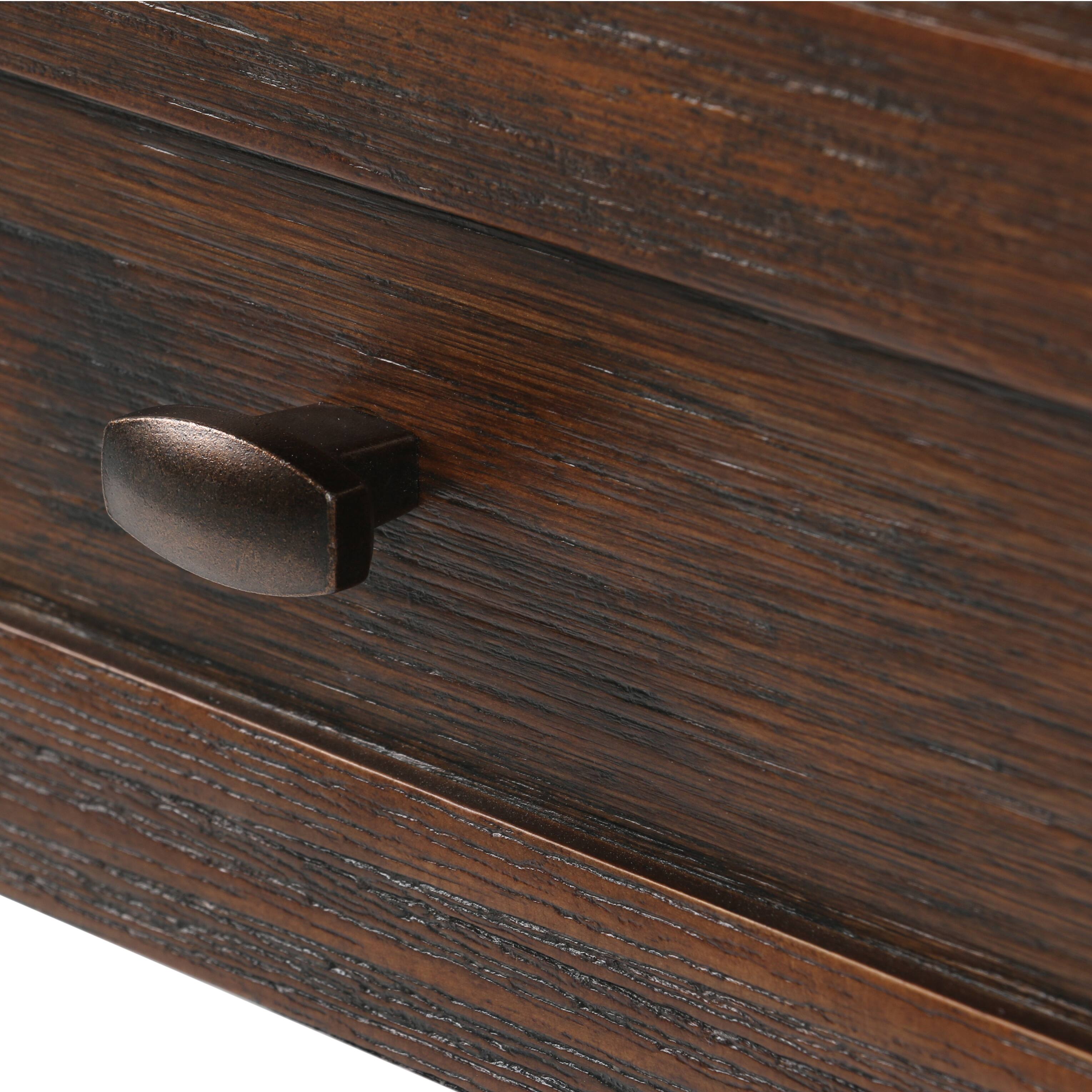 Alt View 2. Simpli Home - Warm Shaker 20 inch End Table (Set of 2) - Distressed Charcoal Brown.