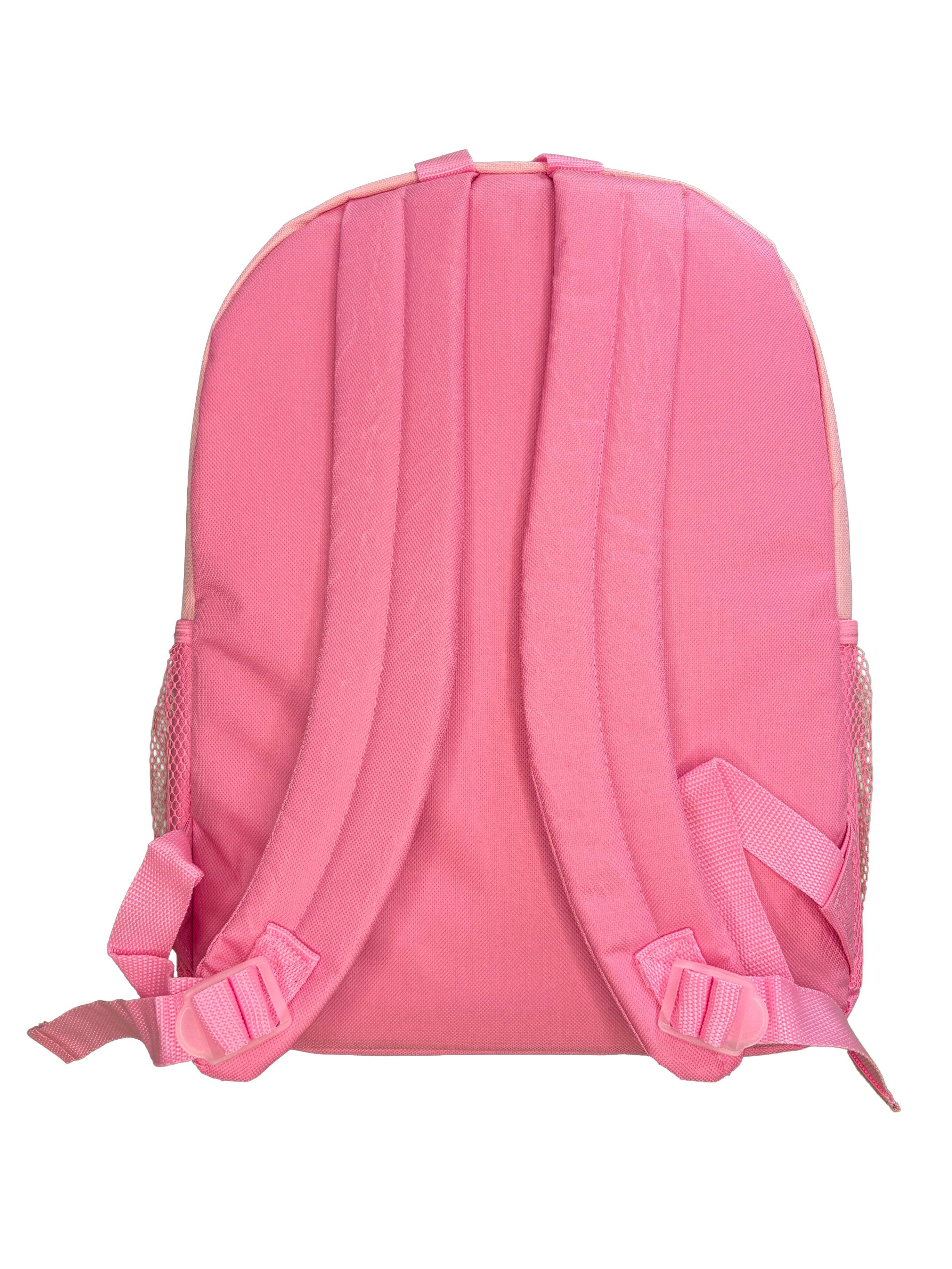 Alt View 4. Disney - Disney Marie from The Aristocats 16" Pink Nylon School Backpack 16" for Girls, with a Large front Pocket - Pink.