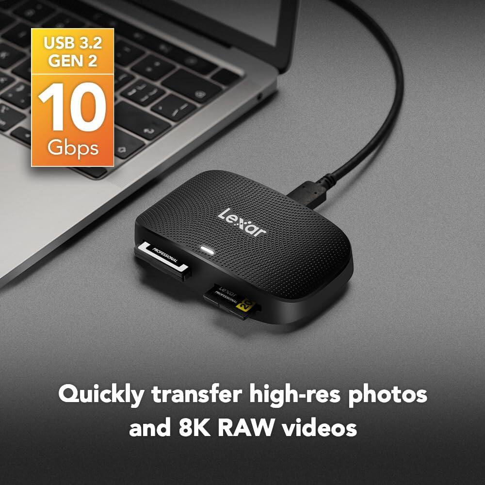 USB 3.2 GEN 2  
10 Gbps  

Quickly transfer high-res photos and 8K RAW videos