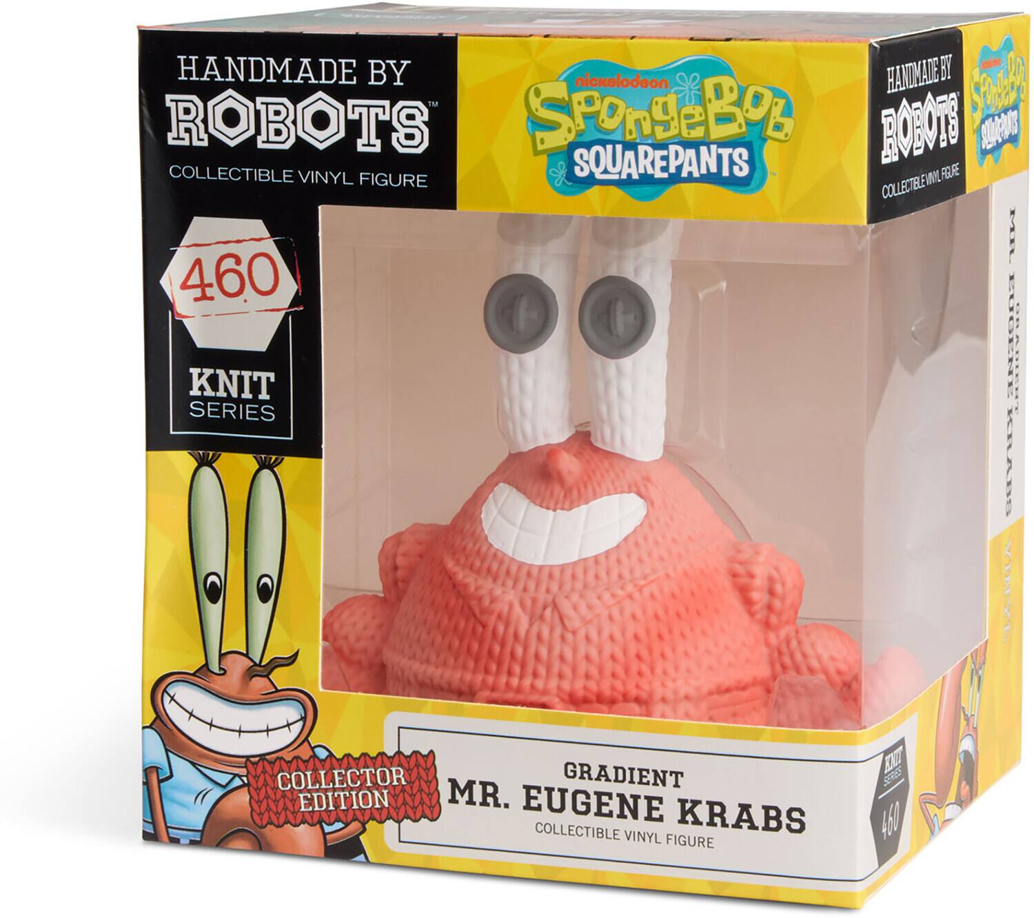 HANDMADE BY ROBOTS COLLECTIBLE VINYL FIGURE 460 KNIT SERIES

SpongeBob SQUAREPANTS

COLLECTOR EDITION MR. EUGENE GRADIENT KRABS VINYL FIGURE
