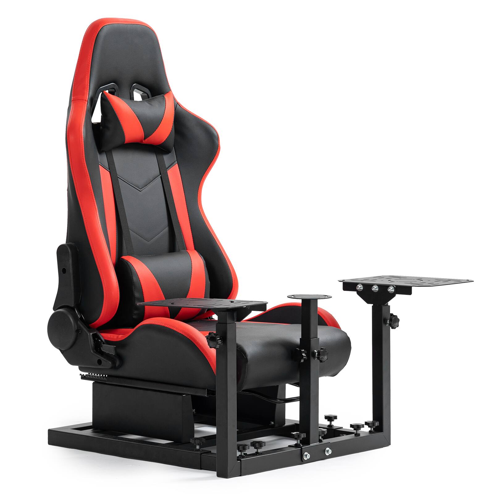 Front. Dardoo - Dardoo - Flight Racing Simulator Cockpit Fit for Logitech G29, for Thrustmaster - Black - Red & Black.