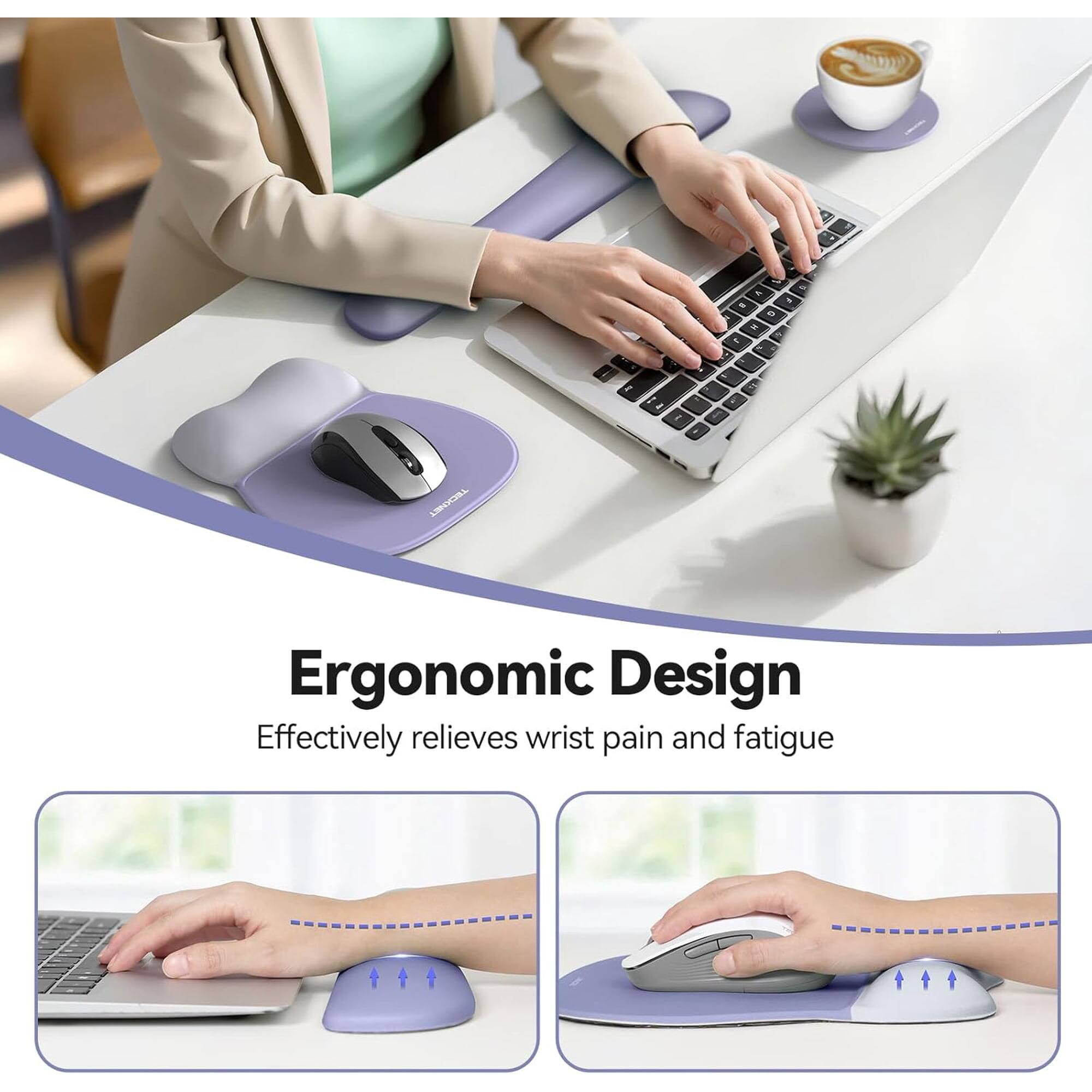 17 a 4 E 0 R C  
N  
1  
R  
2  
TECKNET (NET)  
Ergonomic Design  
Effectively relieves wrist pain and fatigue