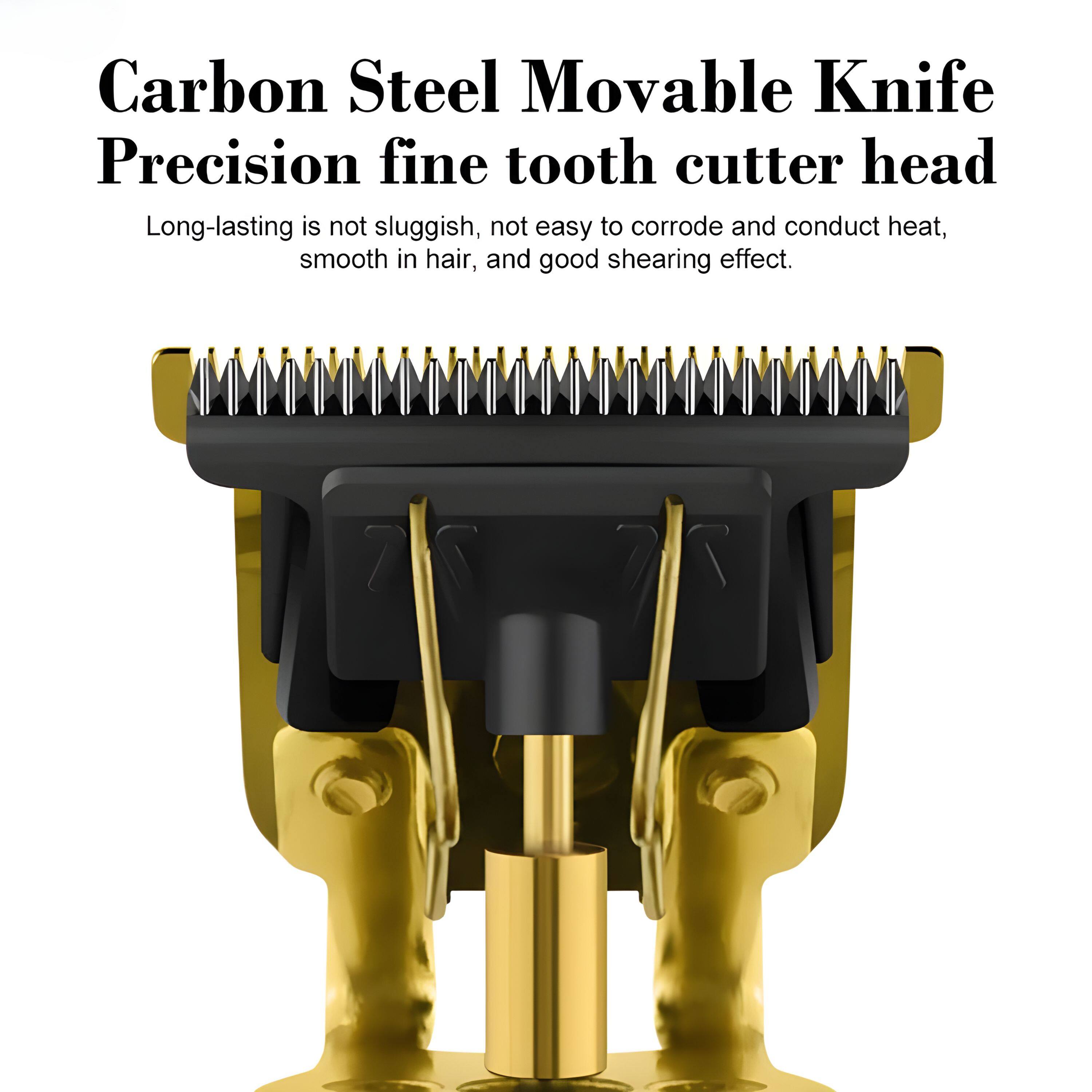 Carbon Steel Movable Knife
Precision fine tooth cutter head
Long-lasting is not sluggish, not easy to corrode and conduct heat, smooth in hair, and good shearing effect.