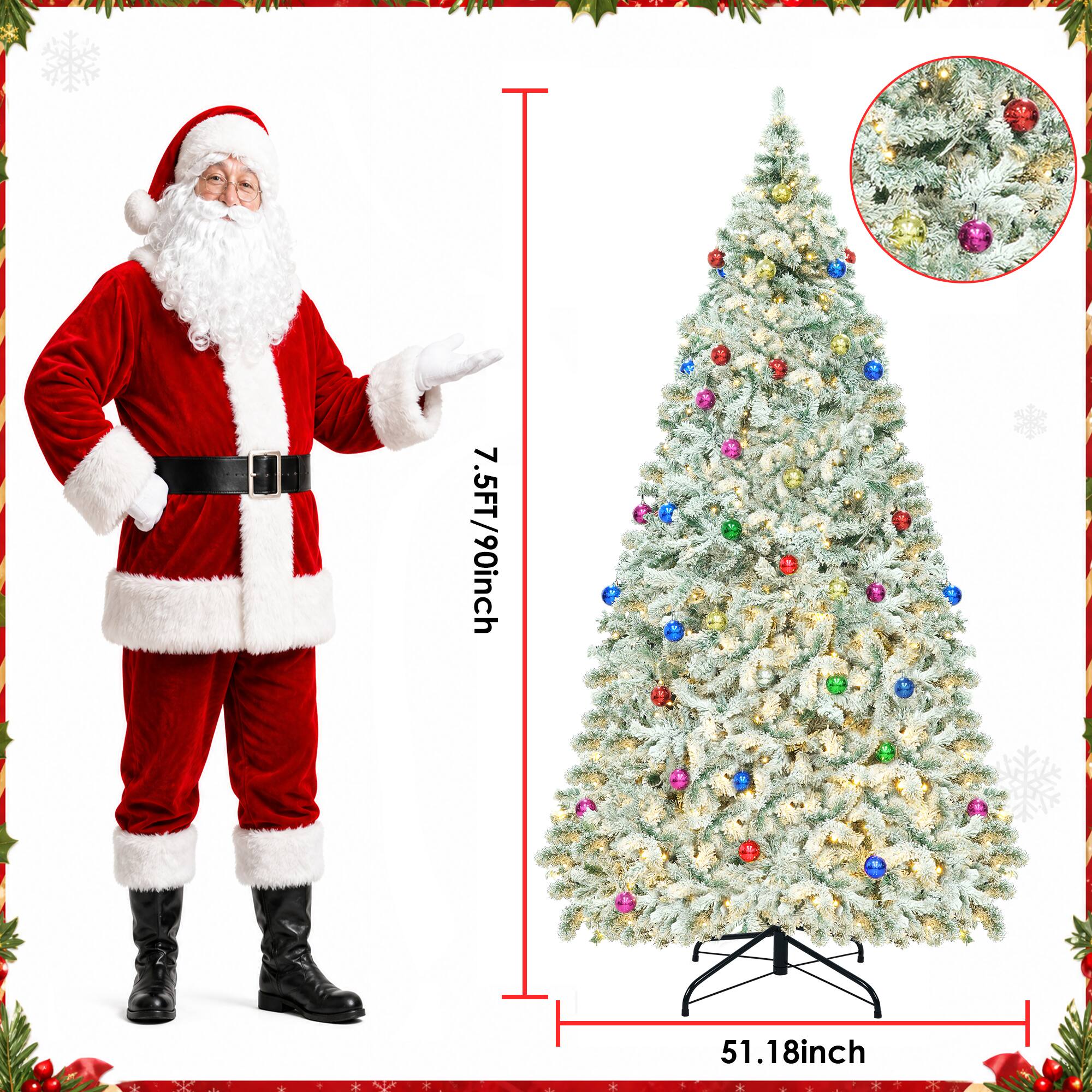 7.5FT/90inch  
51.18inch
