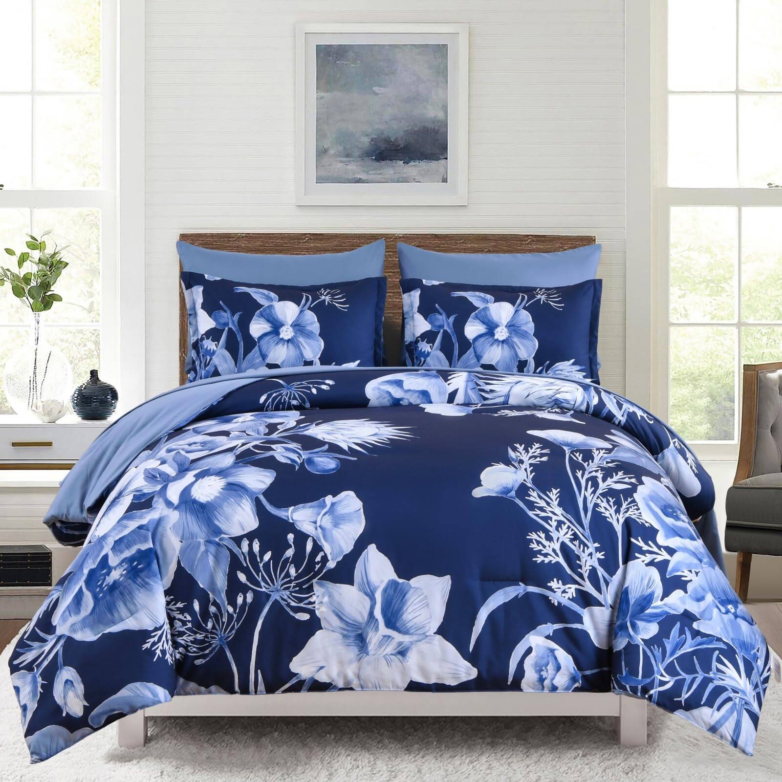 Navy Blue-Queen Size