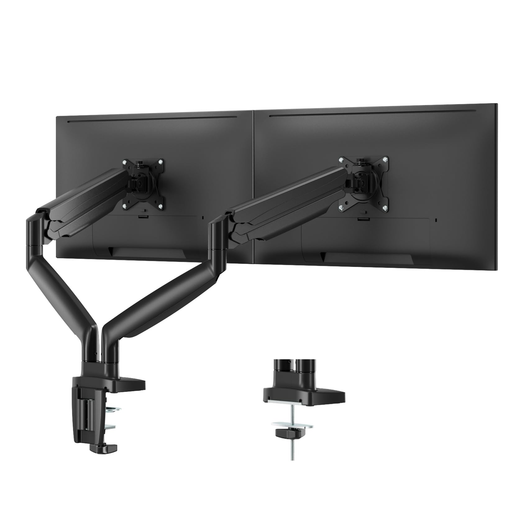 Cedar Assembly Dual Ultrawide Monitor Mount For Computer Screens 2 Arm ...