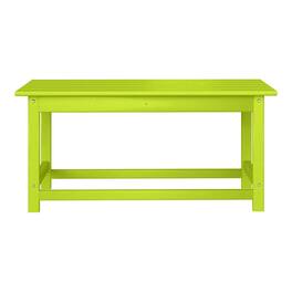 WestinTrends - Malibu 35" length outdoor Coffee table for Adirondack chair - Lime