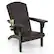 Alt View 5. Costway - Patio Adirondack Chair with Rattan Padded Seat Wide Armrests & Hidden Cupholder - Black,Mix Brown.