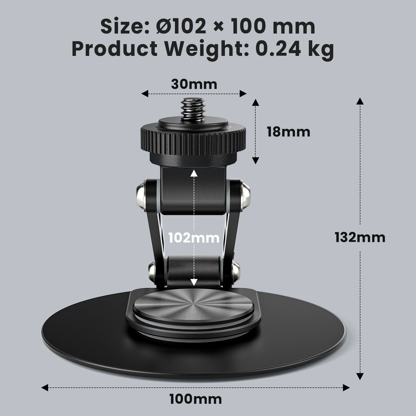 Size: 0102 x 100 mm
Product Weight: 0.24 kg
30mm
18mm
102mm
132mm
100mm