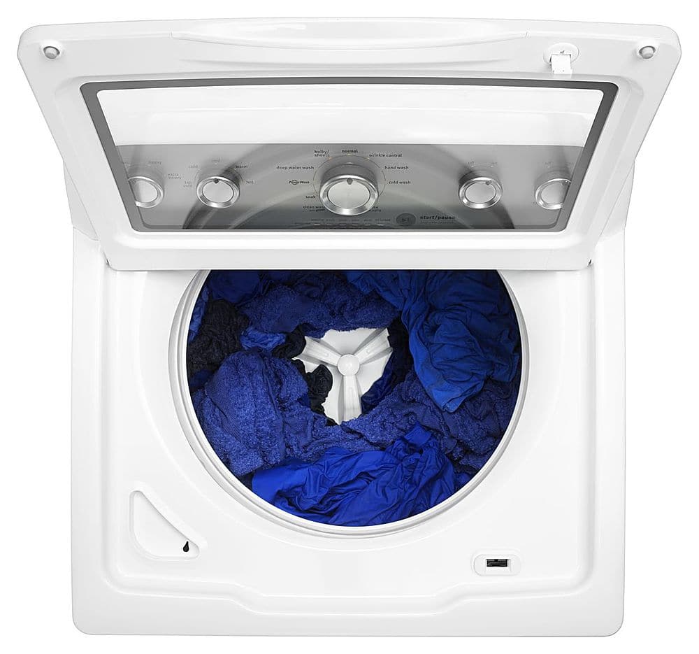 Alt View 14. Maytag - 4.3 Cu. Ft. High Efficiency Top Load Washer with Optimal Dispensers - White.