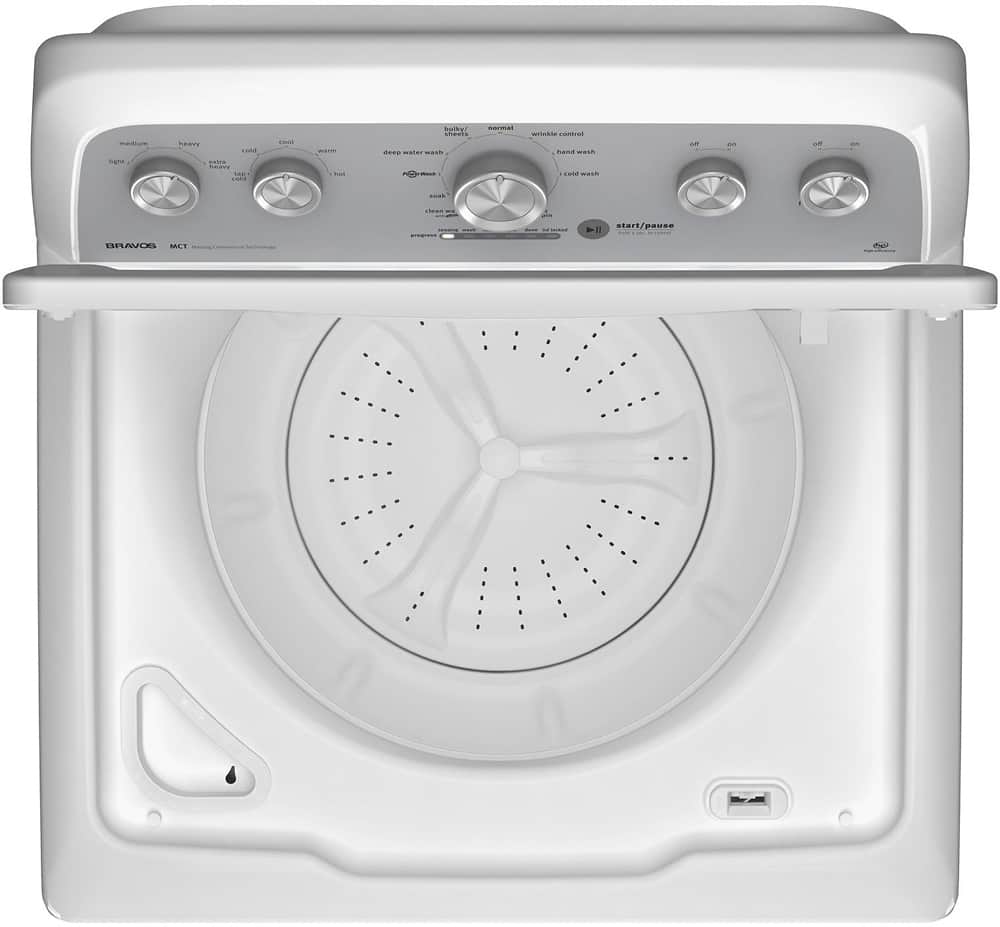 Alt View 2. Maytag - 4.3 Cu. Ft. High Efficiency Top Load Washer with Optimal Dispensers - White.