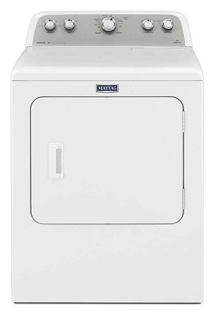 Maytag 7 0 Cu Ft 11 Cycle Gas Dryer White Mgdx655dw Best Buy
