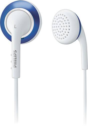 Front Standard. Philips - Stereo Earphone - Purple.