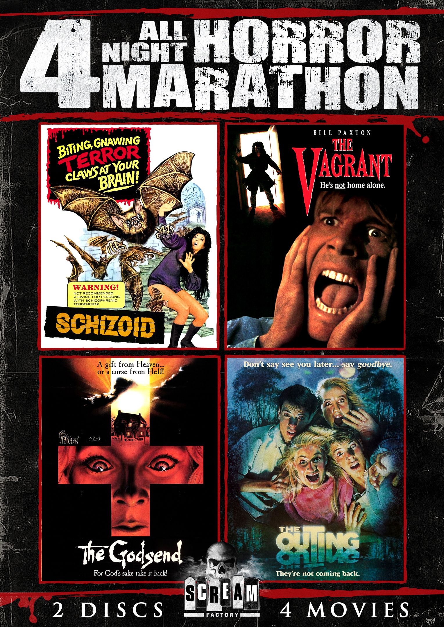 Best Buy: All Night Horror Marathon: 4 Movies [2 Discs] [DVD]
