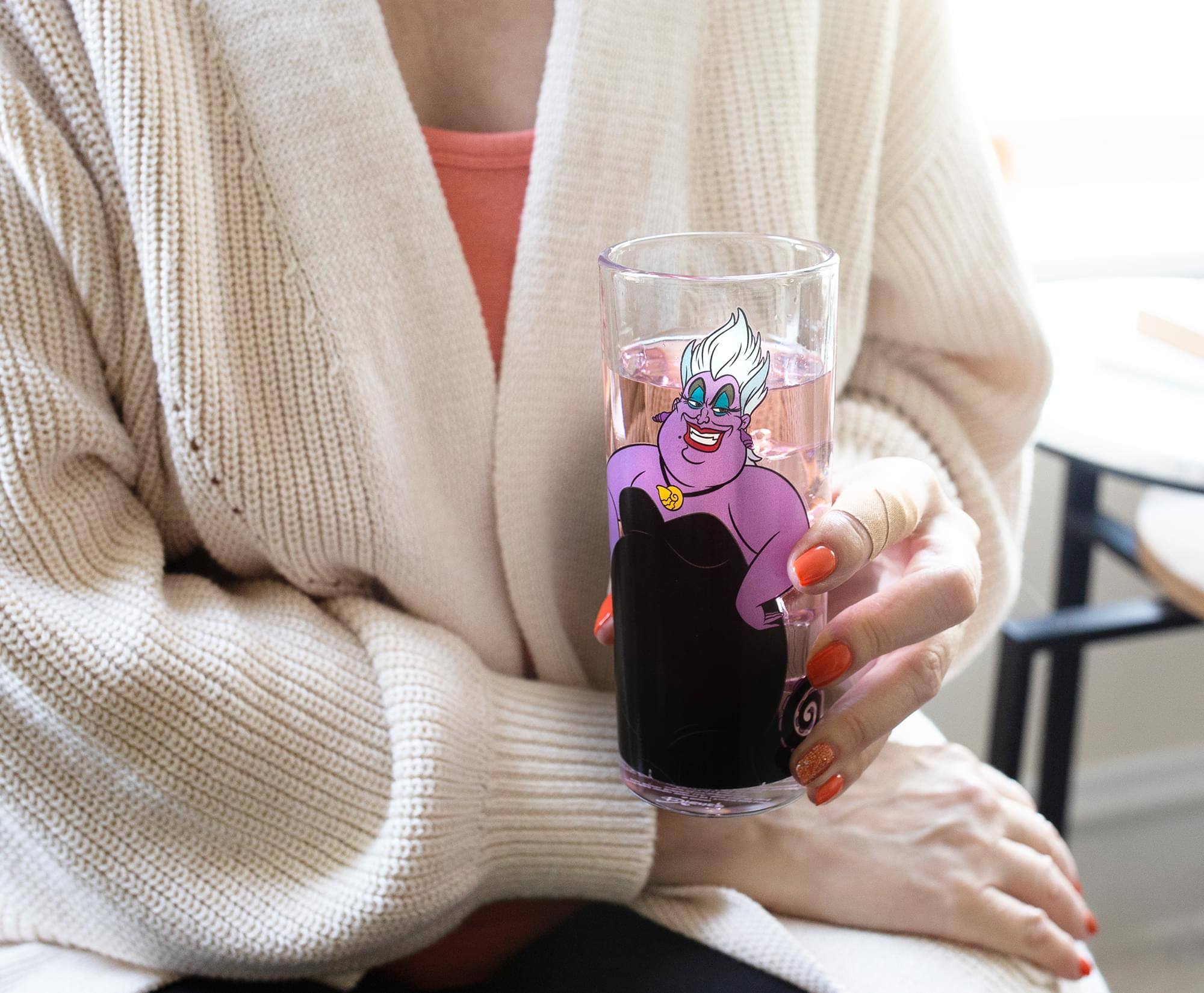 Alt View 3. Silver Buffalo - Disney Villains 10-Ounce Tumbler Glasses | Set of 4 - Clear.