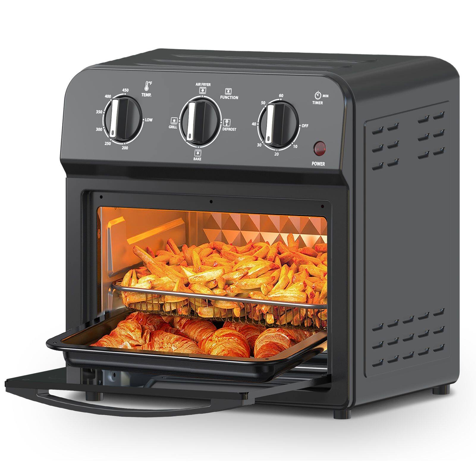 400 450 1F TEMP - AIR FRYER - 1 FUNCTION 0 - - TIMER 330 300 LOW - RL f DEFOST 40 OFF 250 300 + SARG DE 20 18 POWER