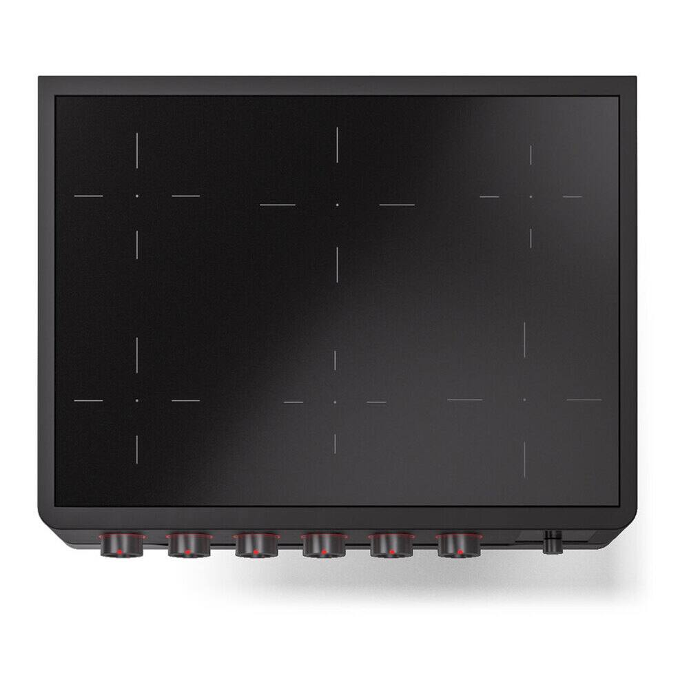 Alt View 9. ILVE - ILVE Panoramagic 36 inch Induction Range with 6 Induction Elements (Graphite Matte) - Matte Black.