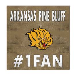 Jardine - Arkansas Pine Bluff Golden Lions 10" x 10" #1 Fan Plaque - Yellow