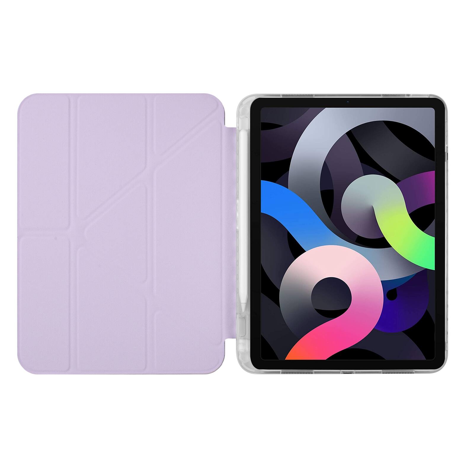 Alt View 5. Dteck - for Apple iPad (A16) 11" 2025 & iPad 10th Gen 2022 Y-Fold Tablet Case,Shockproof Cover with Wallet Pockets & Pen Holder - Purple.