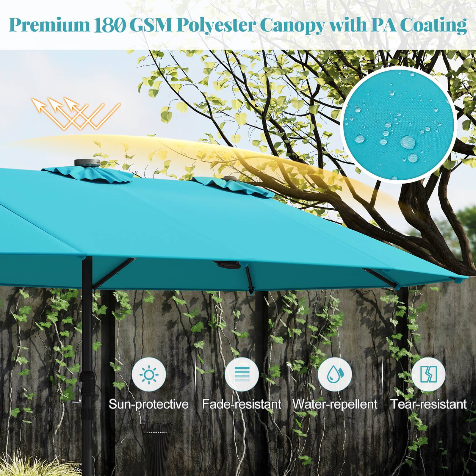 Premium 180 GSM Polyester Canopy with PA Coating: Sun-protective, Fade-resistant, Water-repellent, Tear-resistant.