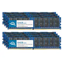 OWC - 512GB (8x64GB) DDR5 5600MHz 2Rx4 CL46 ECC Registered 288p RDIMM Memory RAM for Workstations, Servers, NAS Systems - Black Chips