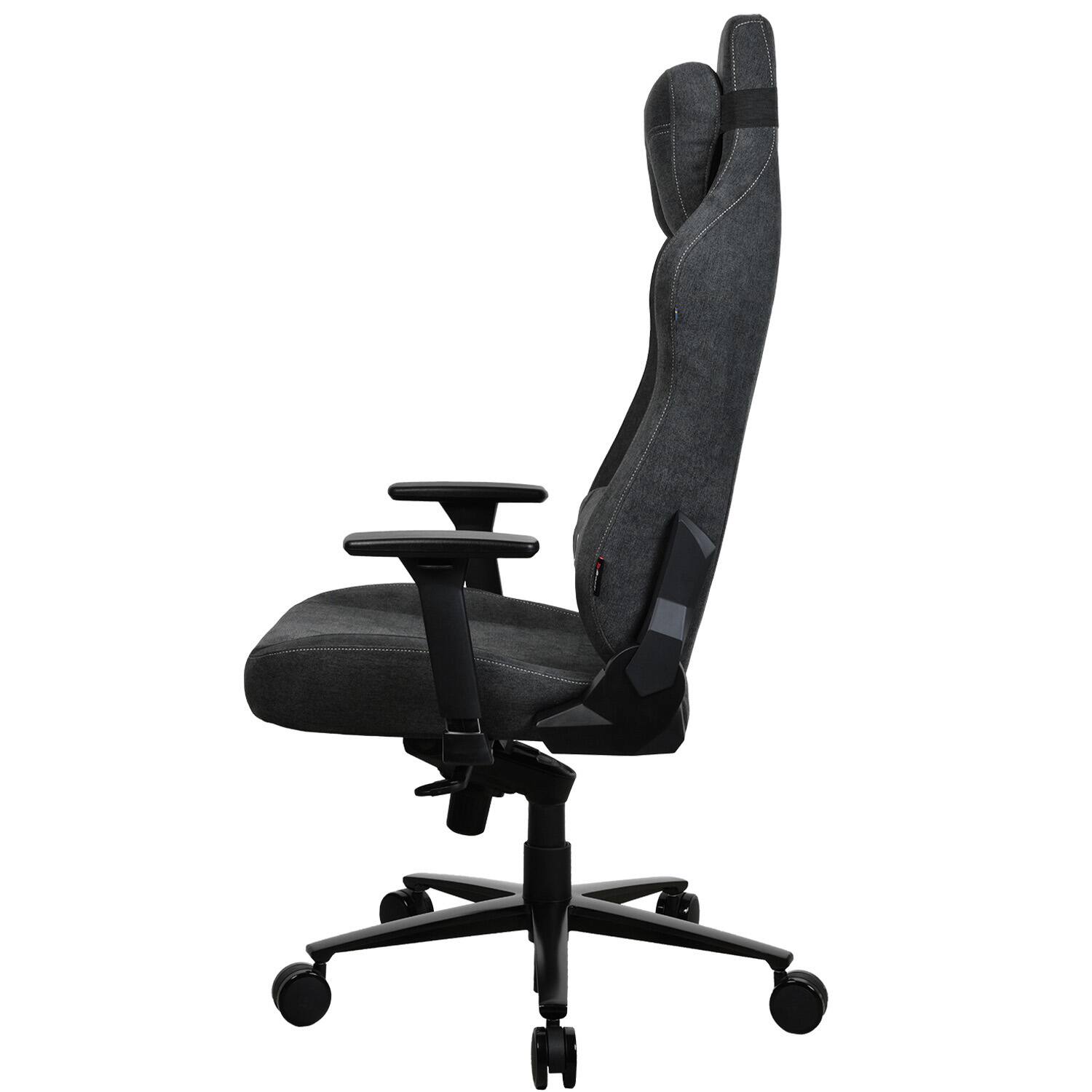 Alt View 11. Arozzi - Vernazza Series XL Soft Fabric Gaming Chair - Dark Grey.