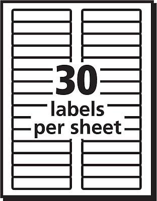 30 labels per sheet