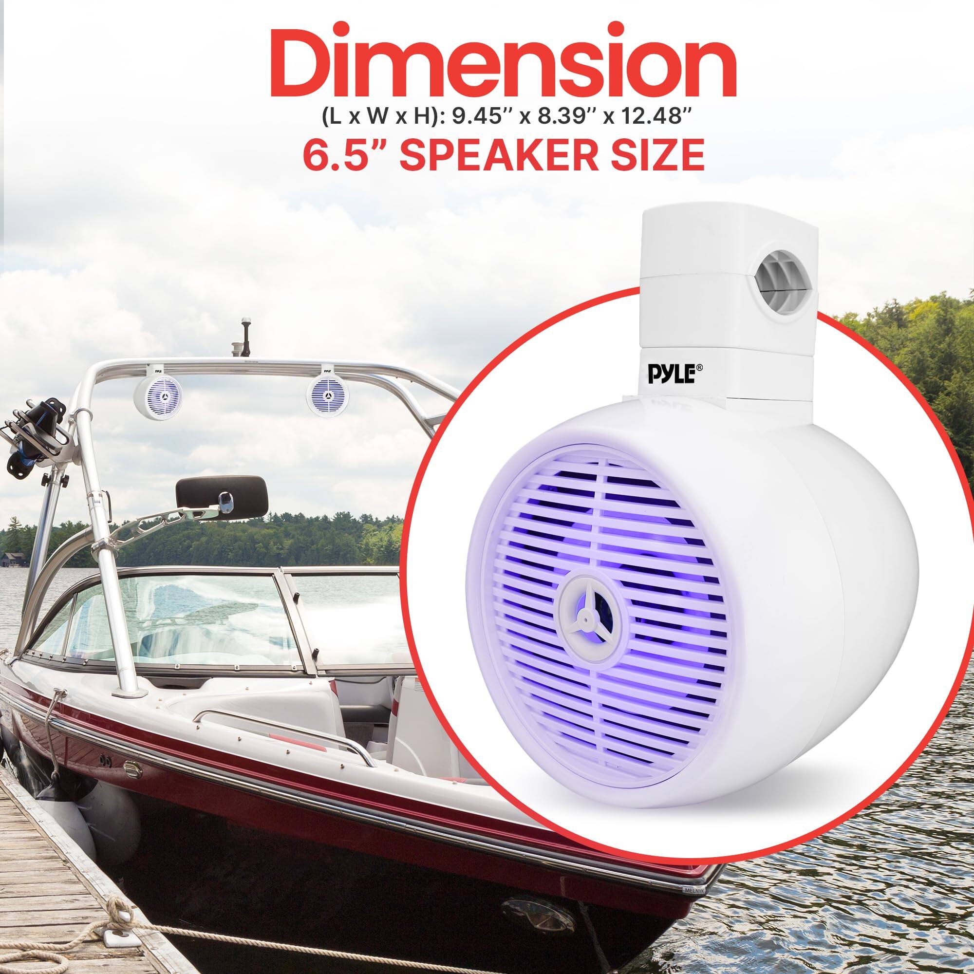Dimension (L X W x H): 9.45" x 8.39" x 12.48"
6.5" SPEAKER SIZE
PYLE