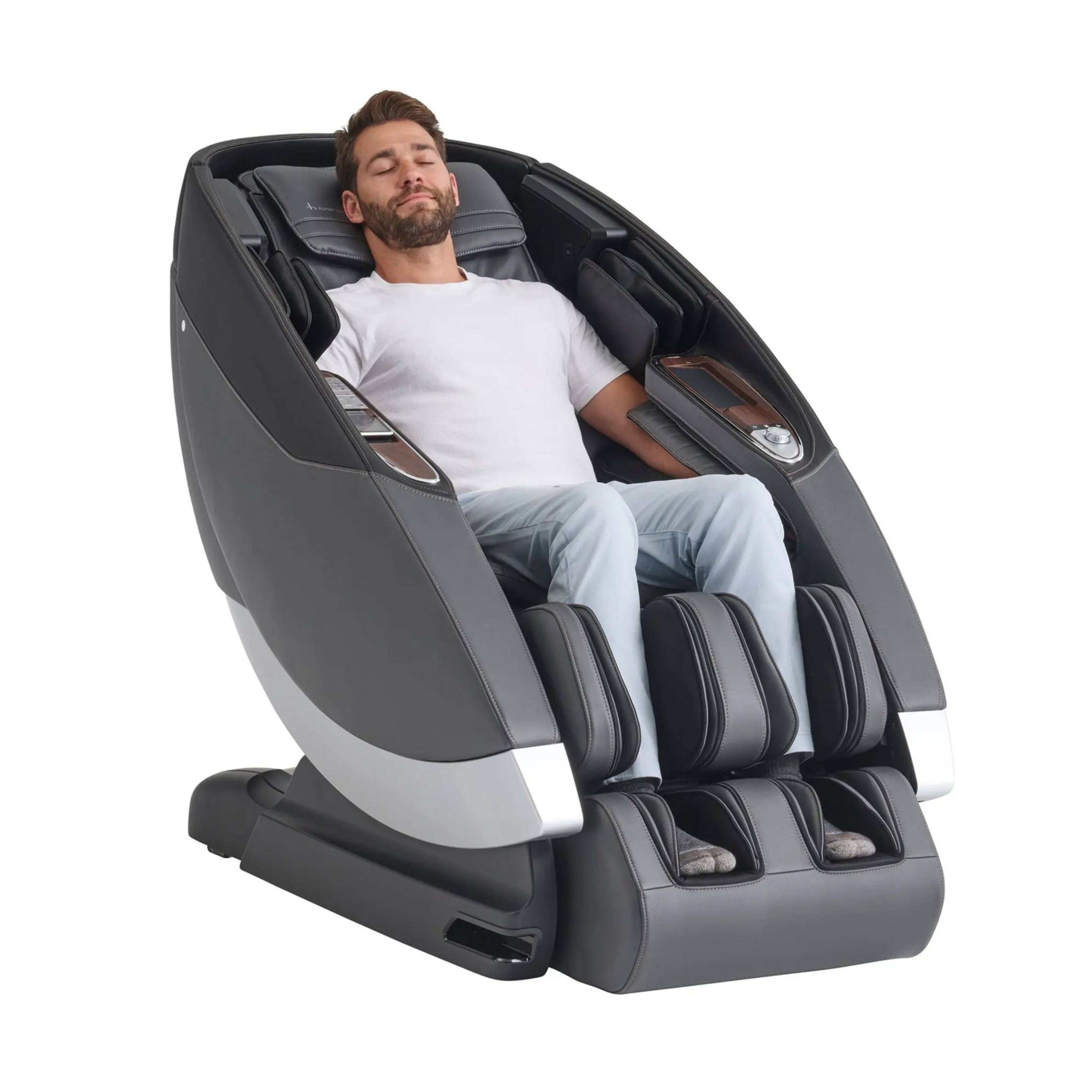 Angle. Human Touch - Human Touch Super Novo 2.0 3D/4D Massage Chair - Zero Gravity, Heat, Foot & Calf, JBL Audio, App Control - Gray.