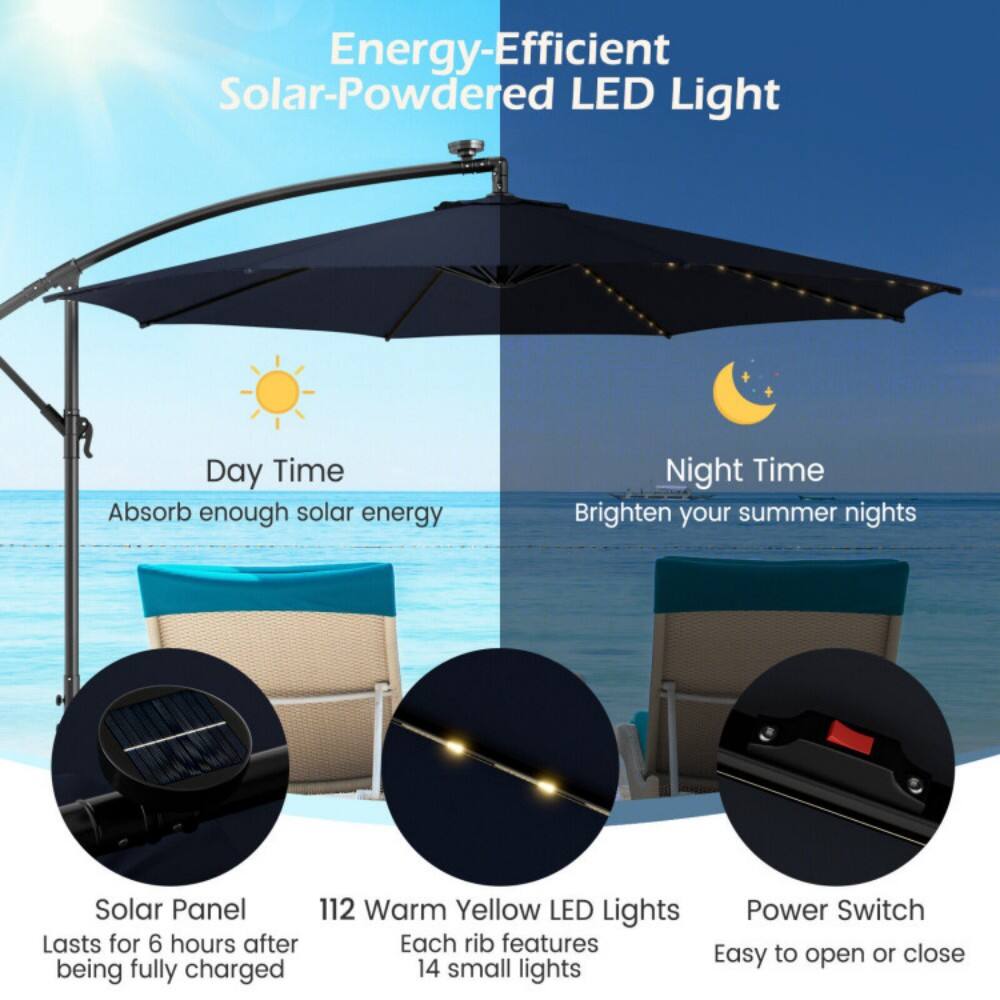 Energy-Efficient Solar-Powered LED Light

Day Time
Absorb enough solar energy

Night Time
Brighten your summer nights

Solar Panel
Lasts for 6 hours after being fully charged

112 Warm Yellow LED Lights
Each rib features 14 small lights

Power Switch
Easy to open or close