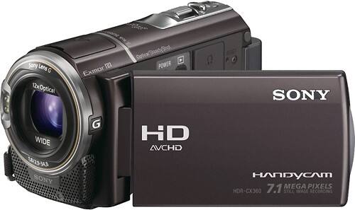 Best Buy: Sony HDR-CX360V 32GB HD Flash Memory Camcorder Brown HDR