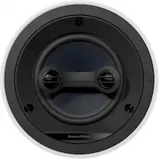 Front. Bowers & Wilkins - CI600 Series 6" Dual Channel Stereo Surround In-Ceiling Speaker w/Aramid Fiber Midbass - (Each) - Paintable White.