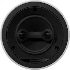 Front. Bowers & Wilkins - CI600 Series 6" Dual Channel Stereo Surround In-Ceiling Speaker w/Glass Fiber Midbass - (Each) - Paintable White.