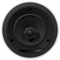 Bowers & Wilkins - CI600 Series 6" In-Ceiling Speakers with Glass Fiber Midbass- Paintable White (Pair) - White - Front_Zoom