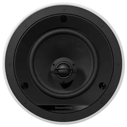 Front. Bowers & Wilkins - CI600 Series 6" In-Ceiling Speakers with Glass Fiber Midbass - (Pair) - Paintable White.