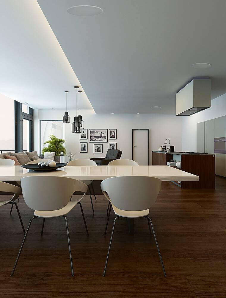 Alt View 11. Bowers & Wilkins - CI600 Series 6" In-Ceiling Speakers with Glass Fiber Midbass - (Pair) - Paintable White.