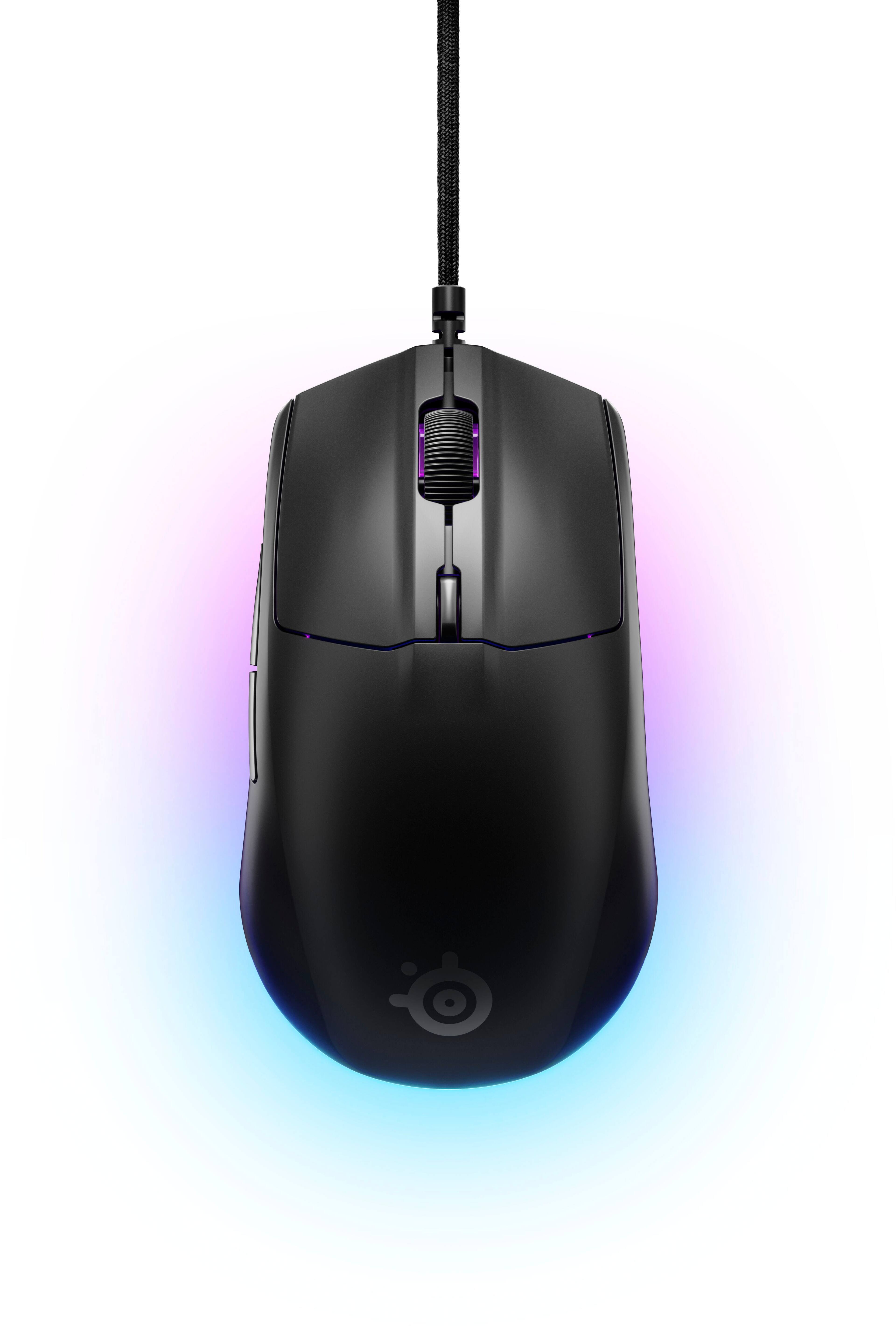 Alt View 5. SteelSeries - Rival 3 Gen 2 Wired Optical Gaming Mouse with 3-Zone RGB - Black.