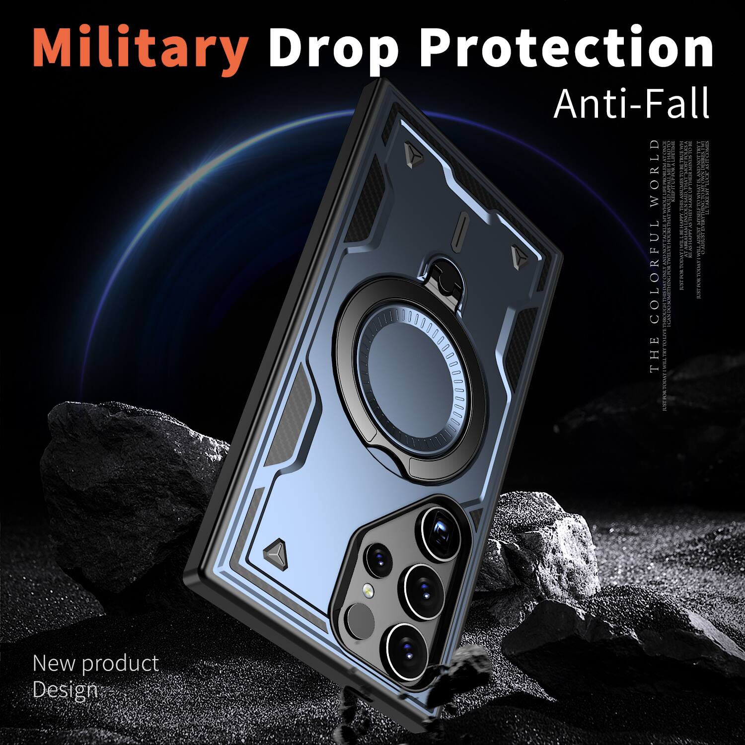 Military Drop Protection Anti-Fall

THE COLORFUL WORLD

New product Design
