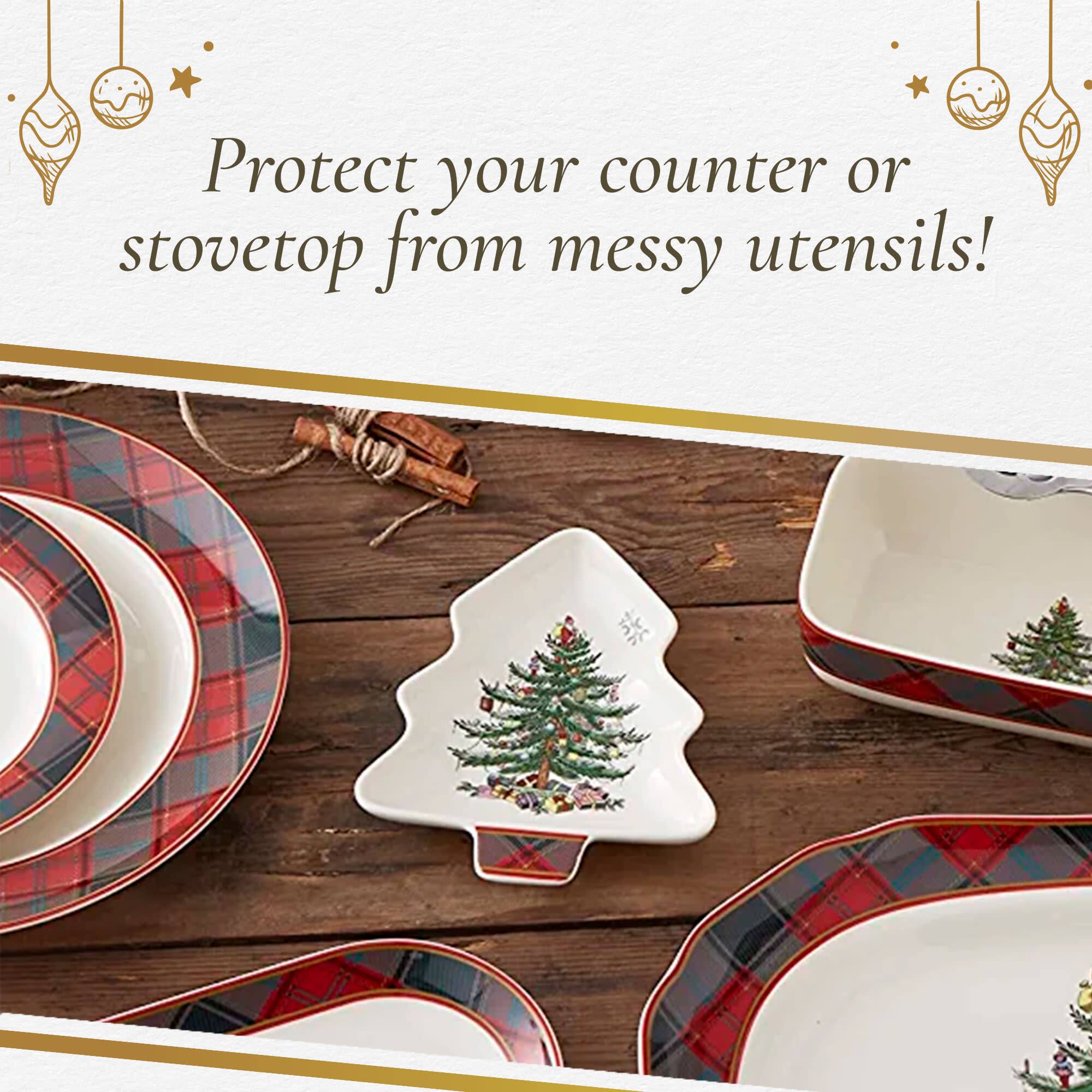Protect your counter or stovetop from messy utensils!