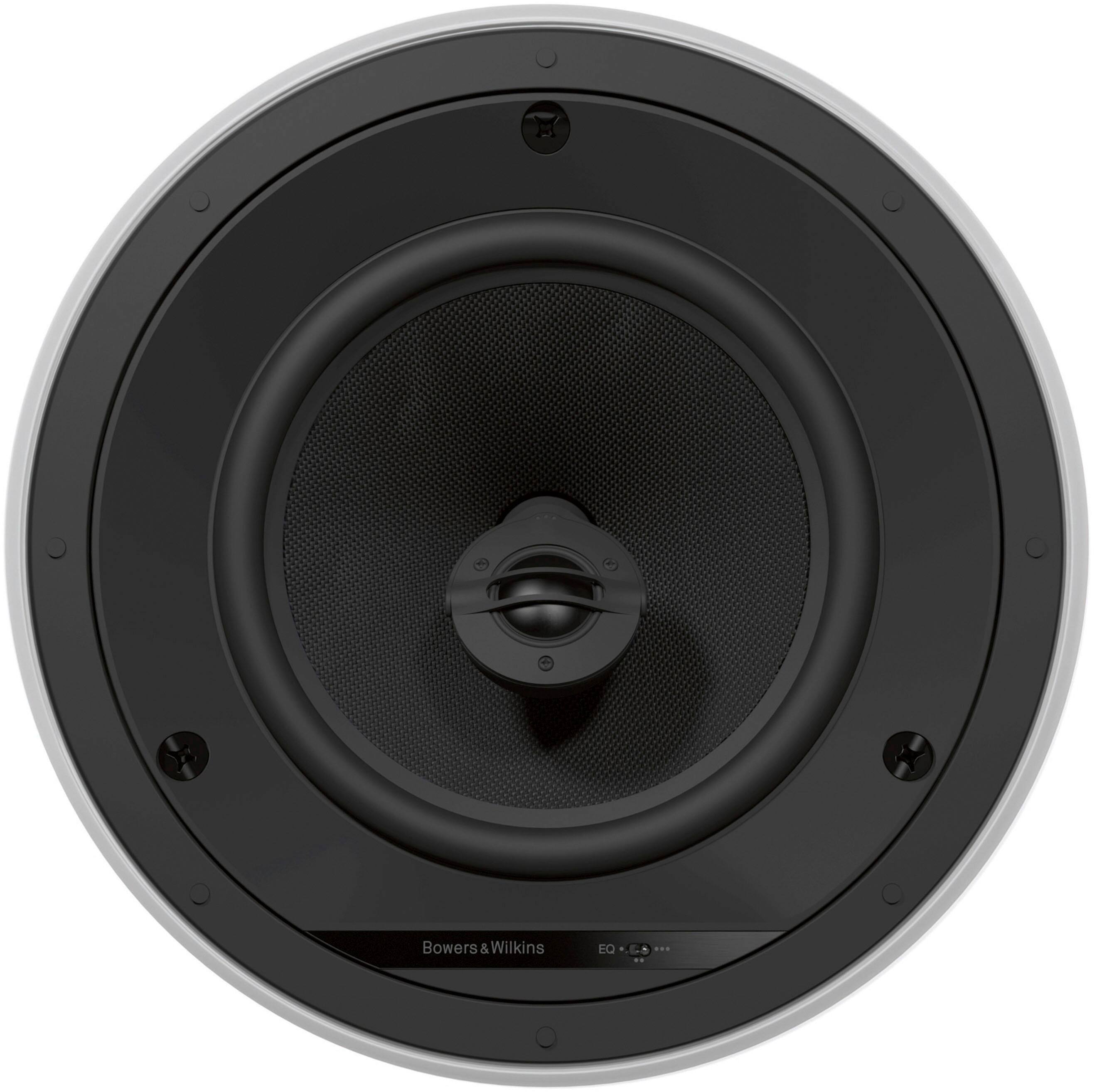 Bowers & Wilkins - 8" 2-Way Round In-Ceiling Speakers (Pair) - White/Black