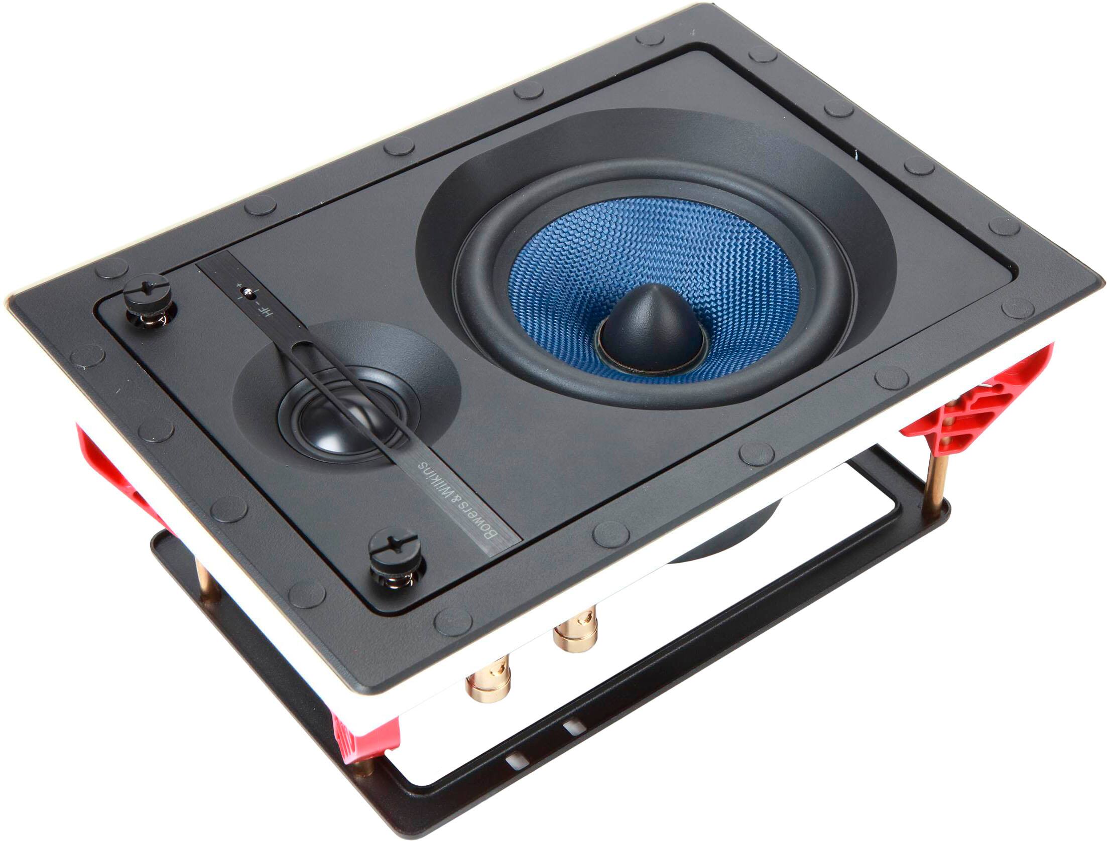 Alt View 14. Bowers & Wilkins - CI600 Series 5" In-Wall Speakers w/ Cast Basket, Aramid Fiber Midbass and Nautilus Tweeter - (Pair) - Paintable White.