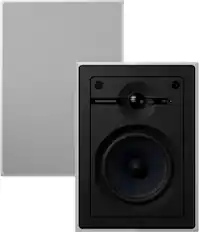 Front. Bowers & Wilkins - CI600 Series 5" In-Wall Speakers w/ Cast Basket, Aramid Fiber Midbass and Nautilus Tweeter - (Pair) - Paintable White.