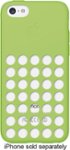 Front. Apple - Silicone Case for Apple® iPhone® 5c - Green.